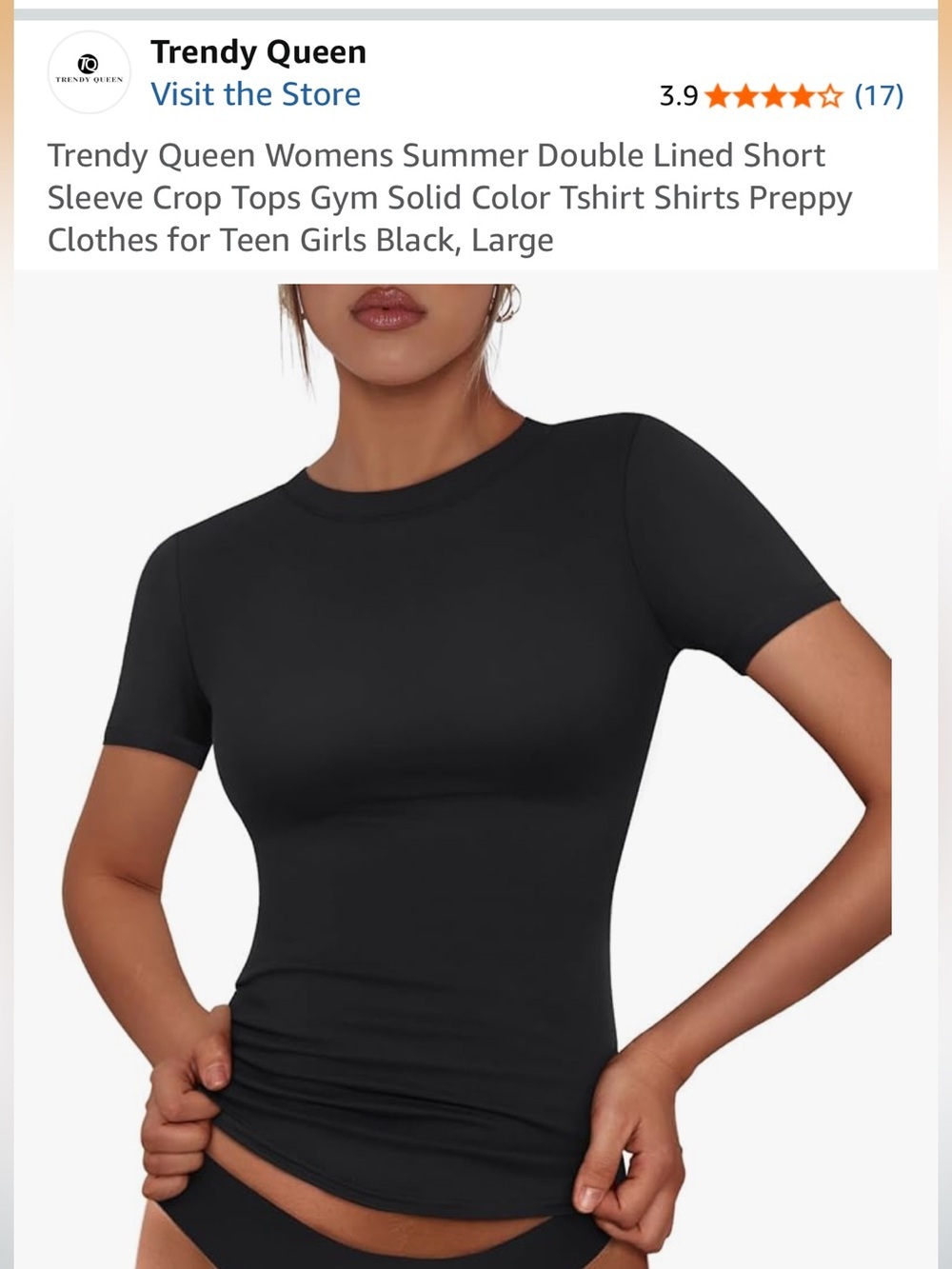 New in Bag Compression double lined T-shirt